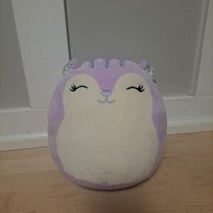 Squishmallows Lavender Cat with Rainbow Tail Plush – 10”